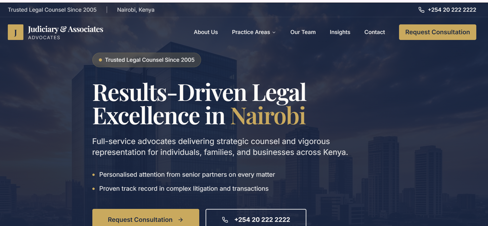 Modern Law Firm Website Design & Development